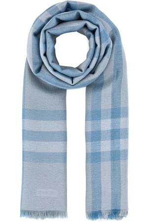Burberry Embroidered Wool Blend Scarf