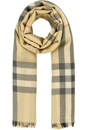 Burberry Embroidered Wool Blend Scarf