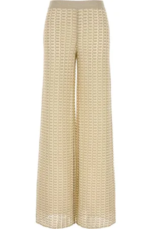 Missoni Two-tone Viscose Blend Wide-leg Pant