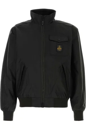 RefrigiWear Black Nylon Captain Bomber Jacket