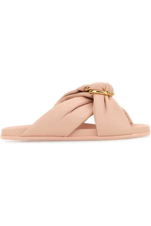 Fendi Nappa Leather Feel Slippers