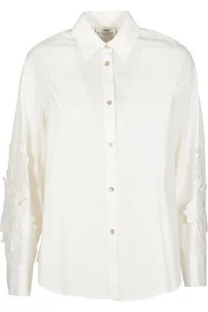 FORTE FORTE Forte_Forte Floral Sleeve Shirt