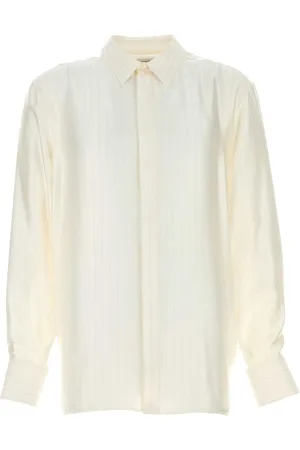 Saint Laurent Embroidered Satin Shirt