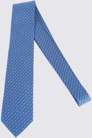 Salvatore Ferragamo Light Blue Silk Tie