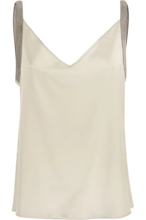 Fabiana Filippi Satin Lingerie Top