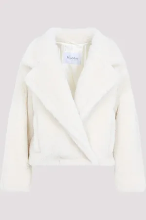 Max Mara Oggeri Teddy Short Biker Jacket