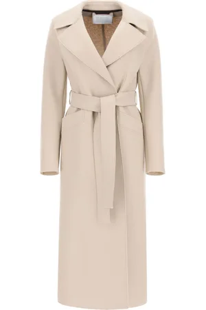 Harris Wharf London Long Coat In Pressed Wool