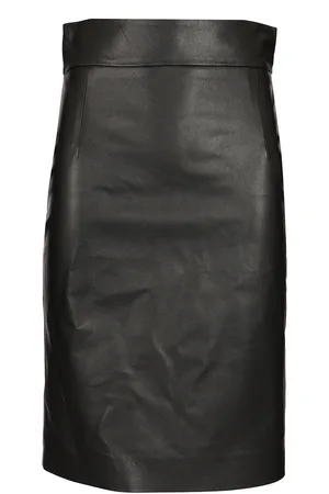 TAGLIATORE Suede Midi Skirt