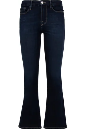 Frame Stretch Cotton Cropped Jeans