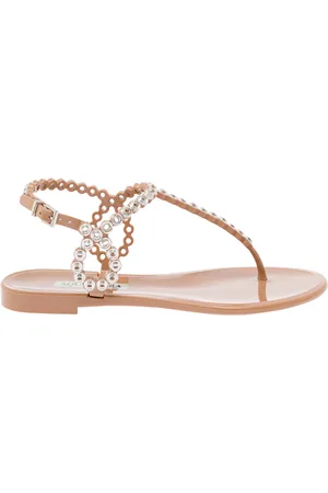 Aquazzura Almost Bare Crystal Jelly Sandals