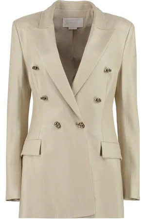 GENNY Stretch Double-breasted Blazer