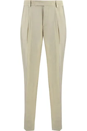 PT Torino Linen And Viscose Trousers