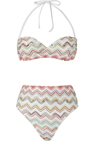 Missoni Nylon Stretch Zig Zag Lamé Bikini