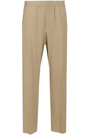 Golden Goose Journey Ms Wide Jogging Ivan Pinstripe Blend Viscose Fabric