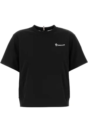 Moncler Black Cotton T-shirt