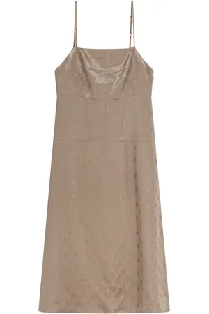 Fendi Satin Dress With Floral Motif