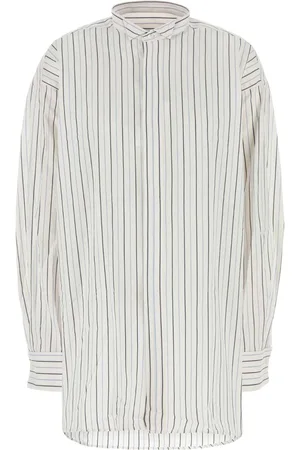 Ami Embroidered Poplin Oversize Shirt