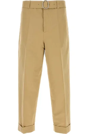 Jil Sander Beige Cotton Blend Pant