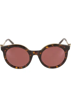 Cartier Round Semi- Cat-eye Sunglasses