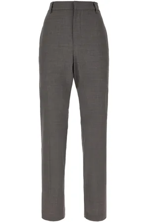 Brunello Cucinelli Grey Stretch Wool Blend Pants