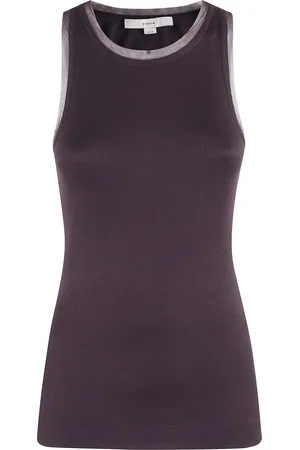 REMAIN Birger Christensen Tank Top With Mesh Edge