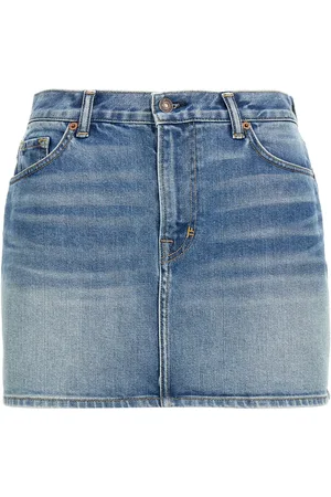 Tom Ford Summer Stone Washed Denim Mini Skirt
