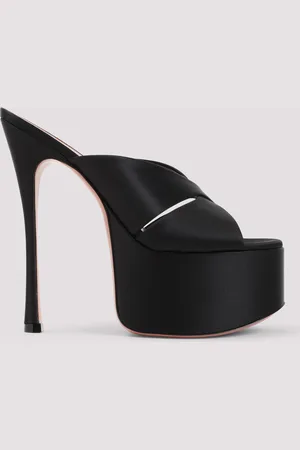 Amina Muaddi Salma 60 Satin Slipper