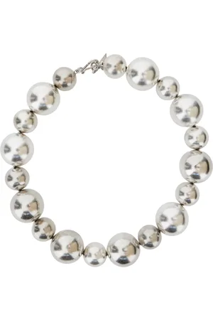 FORTE FORTE Forte_Forte Beaded Necklace With Rear Closure In Brass Woman