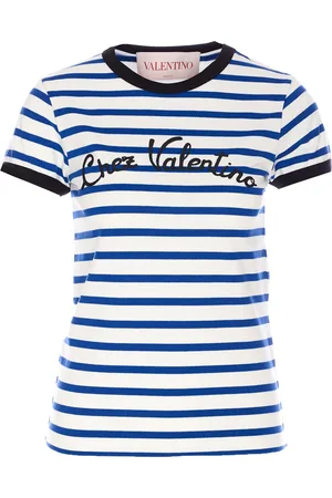 VALENTINO GARAVANI Striped Logo Patterned T-shirt