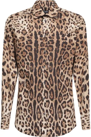 Dolce & Gabbana Leopard Print Silk Shirt