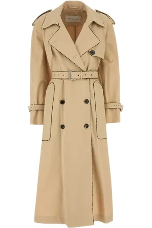 DRIES VAN NOTEN Cotton Gabardine Trench Coat