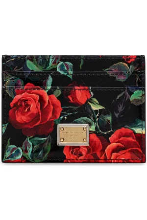 Dolce & Gabbana Card Holder With Floral Motif