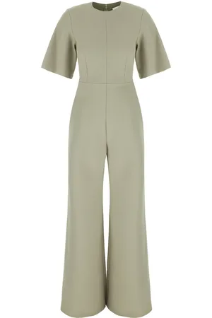 Ami Sage Green Wool Jumpsuit