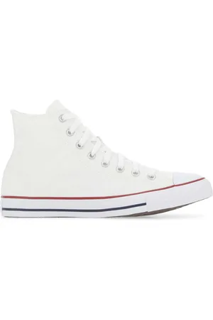 Converse White Canvas Chuck Taylor Hi Sneakers