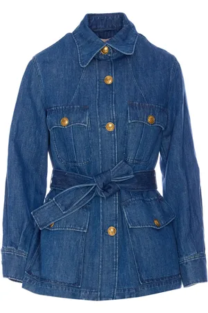 VALENTINO GARAVANI Solid Sahariana In Denim