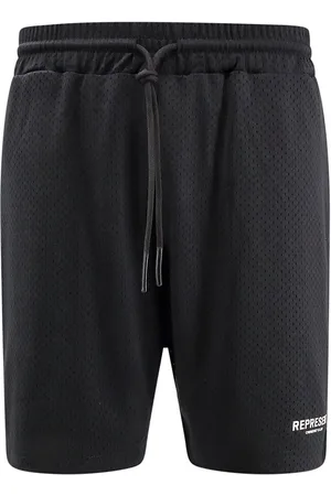 Represent Nylon Bermuda Shorts With Frontal Logo Print