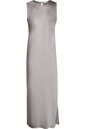 HERNO Grey Satin Dress