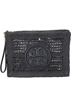 Tory Burch Ella Raffia Clutch Bag