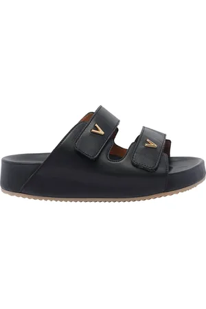Via Roma Logo Platform Sandals