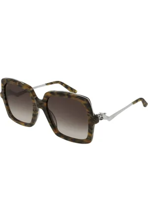 Cartier Ct0117s003 Havana Silver Brown