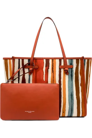 Gianni chiarini Marcella Canvas And Leather Shopping Bag