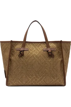 Gianni chiarini Marcella Canvas And Leather Shopping Bag