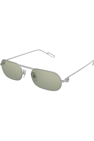 Cartier Ct0112s004 Silver Silver Green