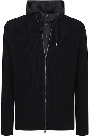 HERNO Giacca In Maglia Pettorina Nylon