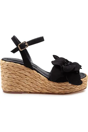 Paloma Barceló Brunella In Suede With Flower Applied