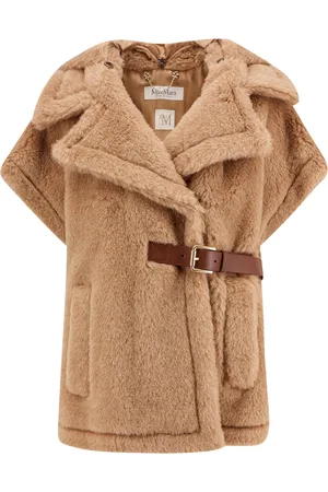 Max Mara Lanos 04 Alpava And Cashmere Cape With Belt