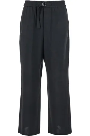 Ami Pants With Elastic Waist With Drawstring In Virgin Wool Man