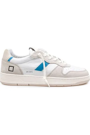 D.A.T.E. D. A.T. E. Sneakers Court 2.0 In Leather And Suede Color White And Bluette