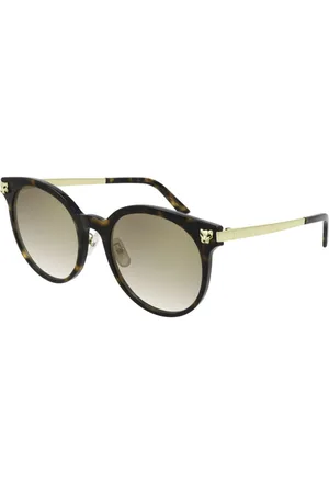 Cartier Ct0245sk002 Havana Gold Brown