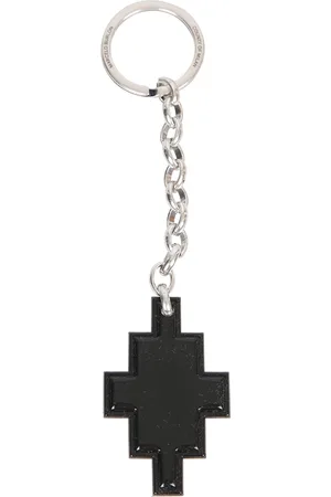 MARCELO BURLON Porta Chiavi Pvc Cross Nero